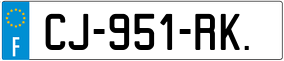 Trailer License Plate
