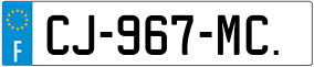 Trailer License Plate