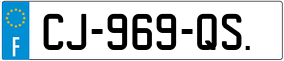 Trailer License Plate