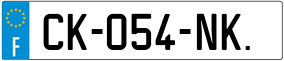 Truck License Plate