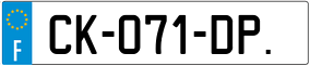 Truck License Plate