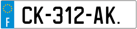 Trailer License Plate