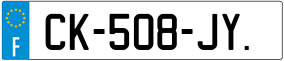 Trailer License Plate