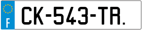 Trailer License Plate