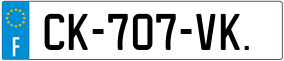 Trailer License Plate