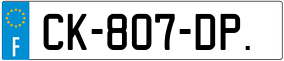 Trailer License Plate