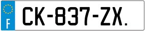 Truck License Plate