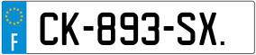 Trailer License Plate