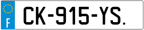 Truck License Plate