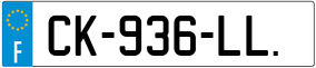 Truck License Plate