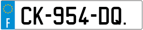 Trailer License Plate