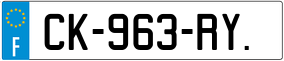 Trailer License Plate