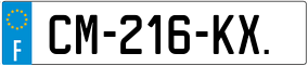 Trailer License Plate