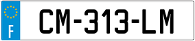 Trailer License Plate
