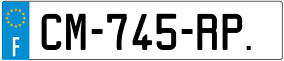 Trailer License Plate