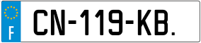 Trailer License Plate