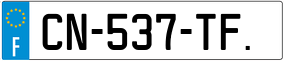 Trailer License Plate