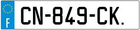 Trailer License Plate