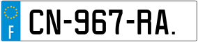 Trailer License Plate
