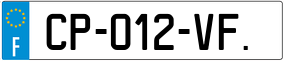 Trailer License Plate