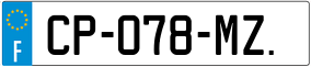 Trailer License Plate