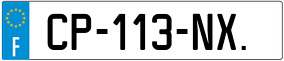 Trailer License Plate