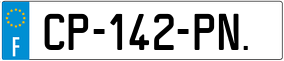 Trailer License Plate