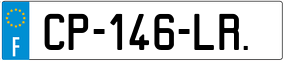 Trailer License Plate
