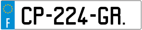 Trailer License Plate