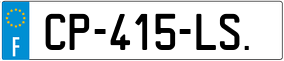 Trailer License Plate