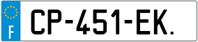 Trailer License Plate
