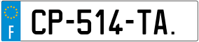 Trailer License Plate