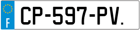 Trailer License Plate