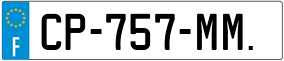 Trailer License Plate
