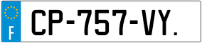 Trailer License Plate