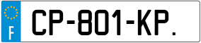 Trailer License Plate