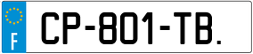 Trailer License Plate