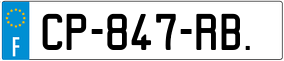 Trailer License Plate