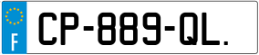 Trailer License Plate