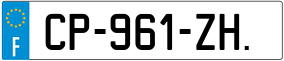 Trailer License Plate