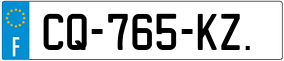 Trailer License Plate