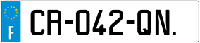 Trailer License Plate