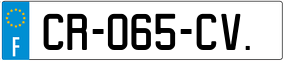 Trailer License Plate