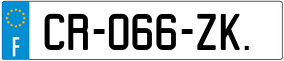 Trailer License Plate