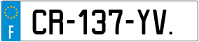 Trailer License Plate