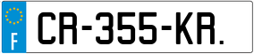 Trailer License Plate