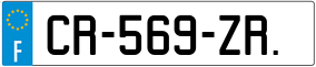 Trailer License Plate