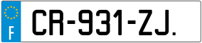 Trailer License Plate