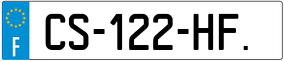 Trailer License Plate