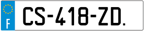 Trailer License Plate